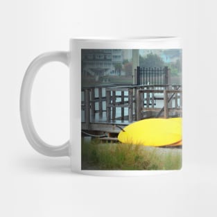 Four Yellow Surfboards Mug